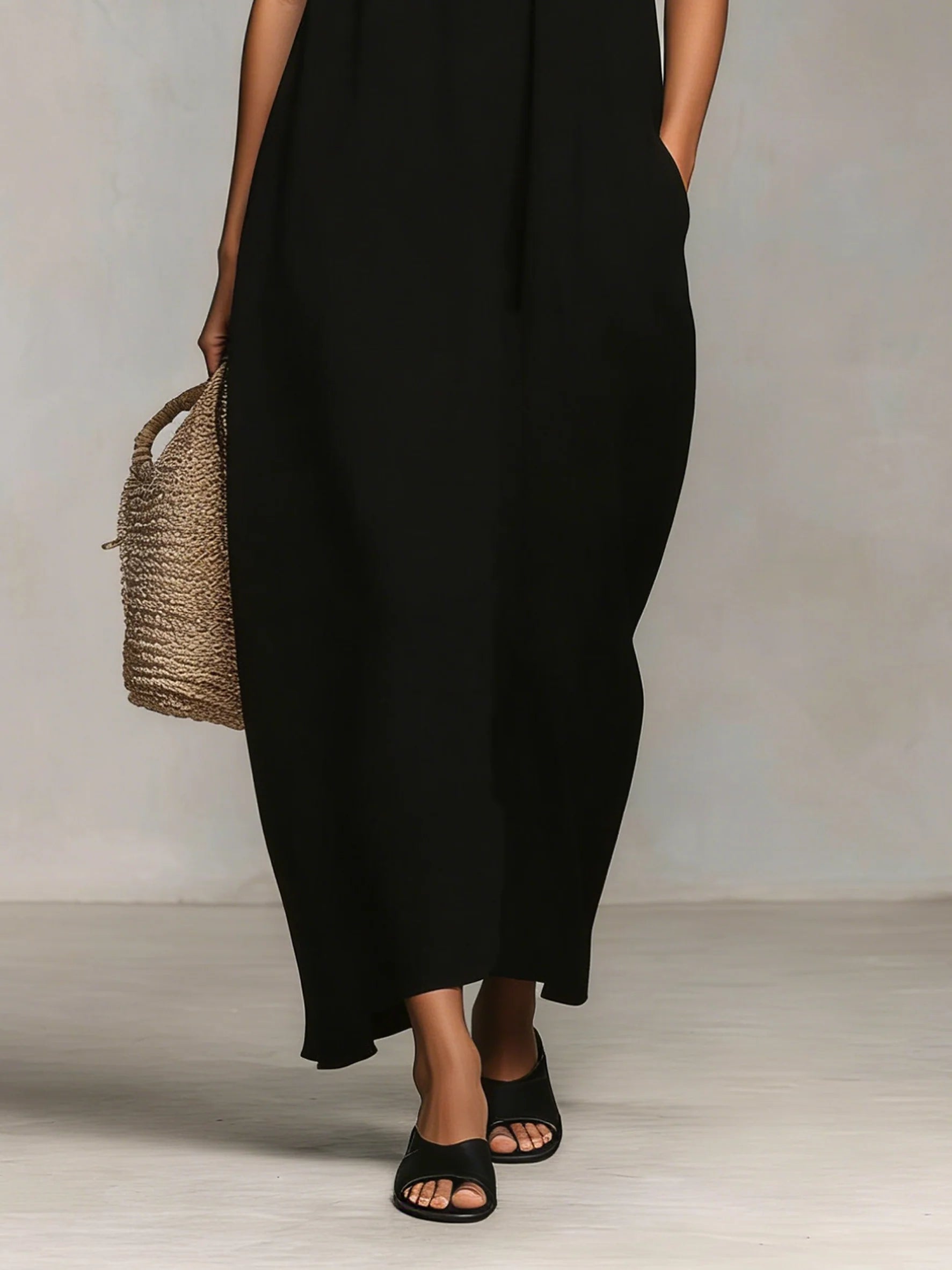 M&H | Color-Block Maxi Dress