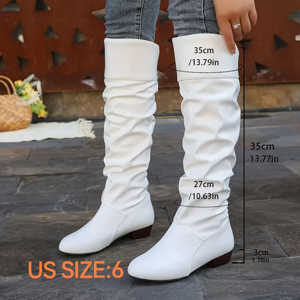 Phoebe | Slouched Knee-High Boots