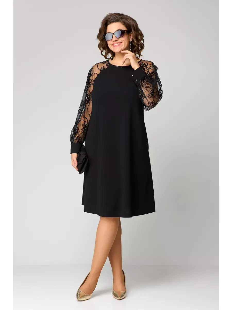 Black Lace Evening Dress