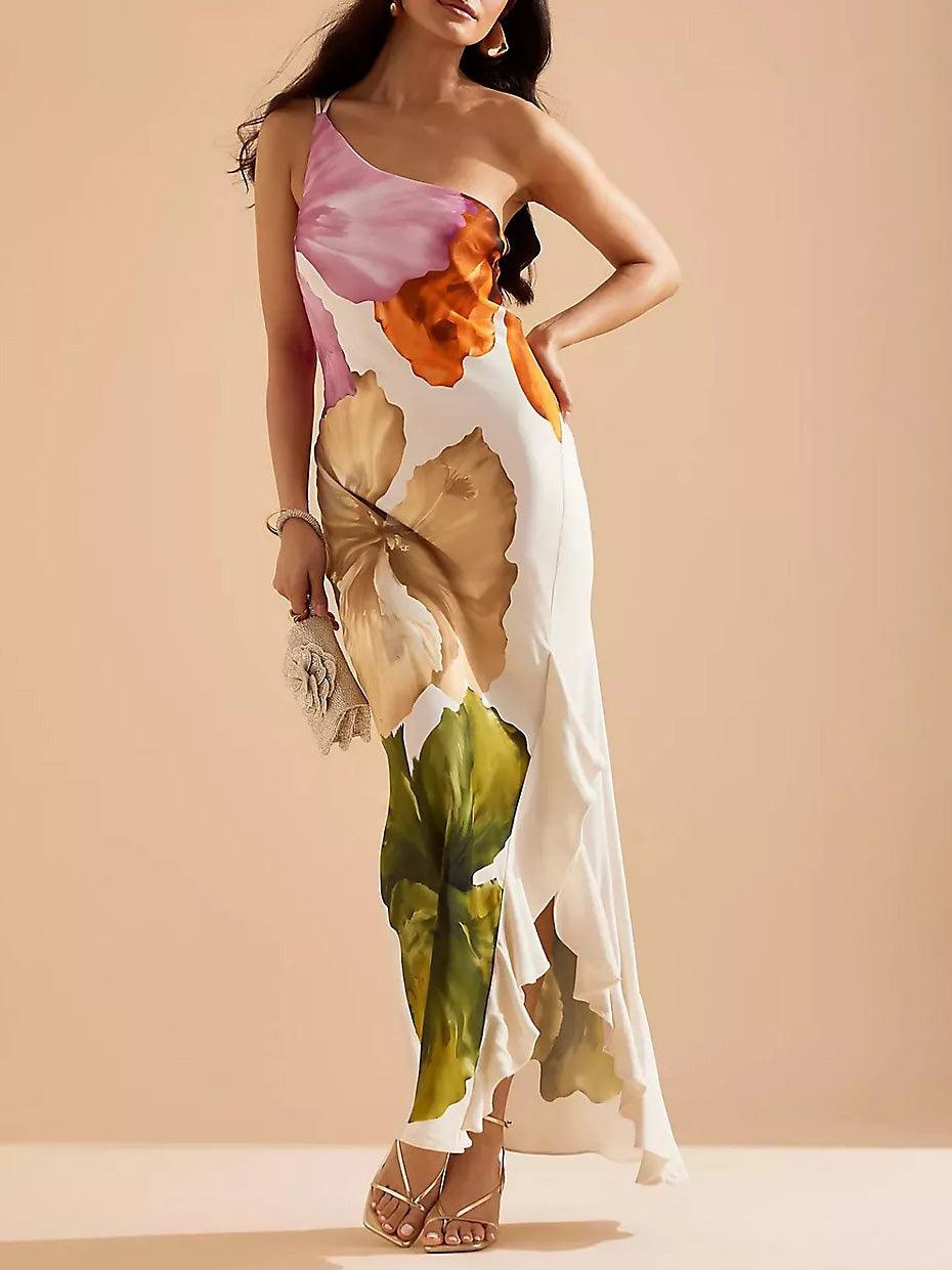 M&H | One-Shoulder Maxi Dress