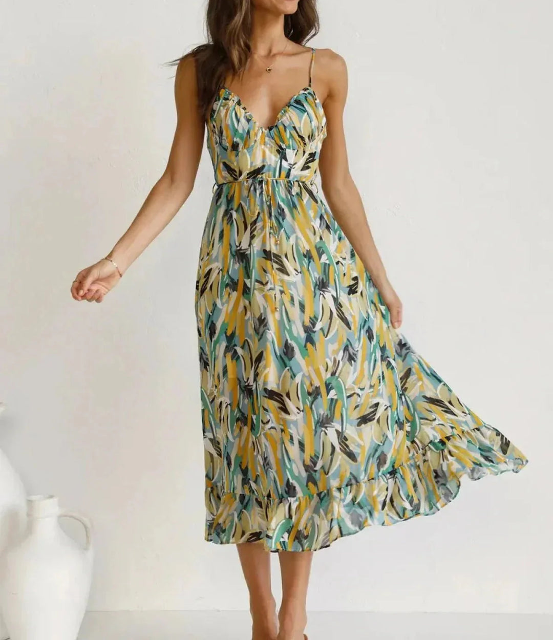 Jasmine | Shimmering Midi Dress