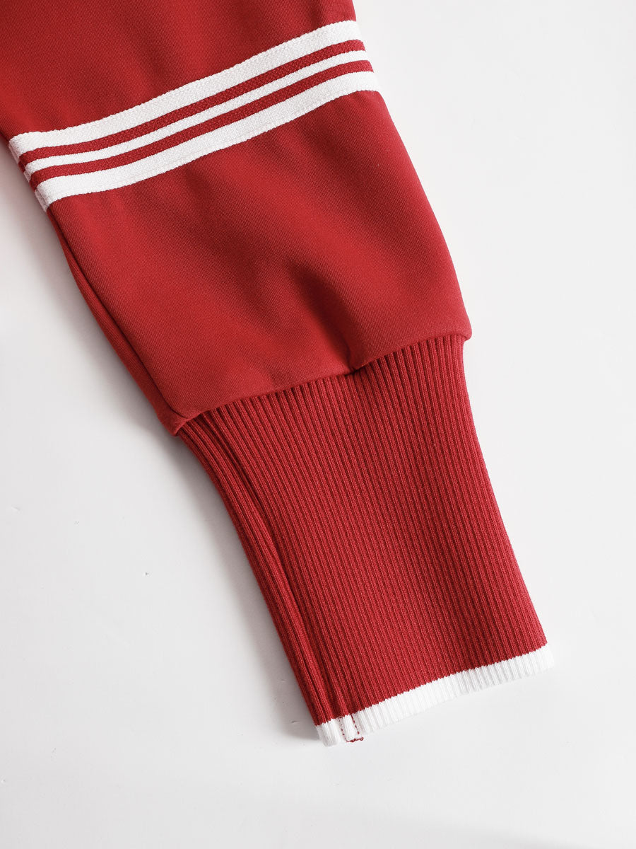 Priscilla - Elegant Sporty Complete with Half Zip Sweatshirt