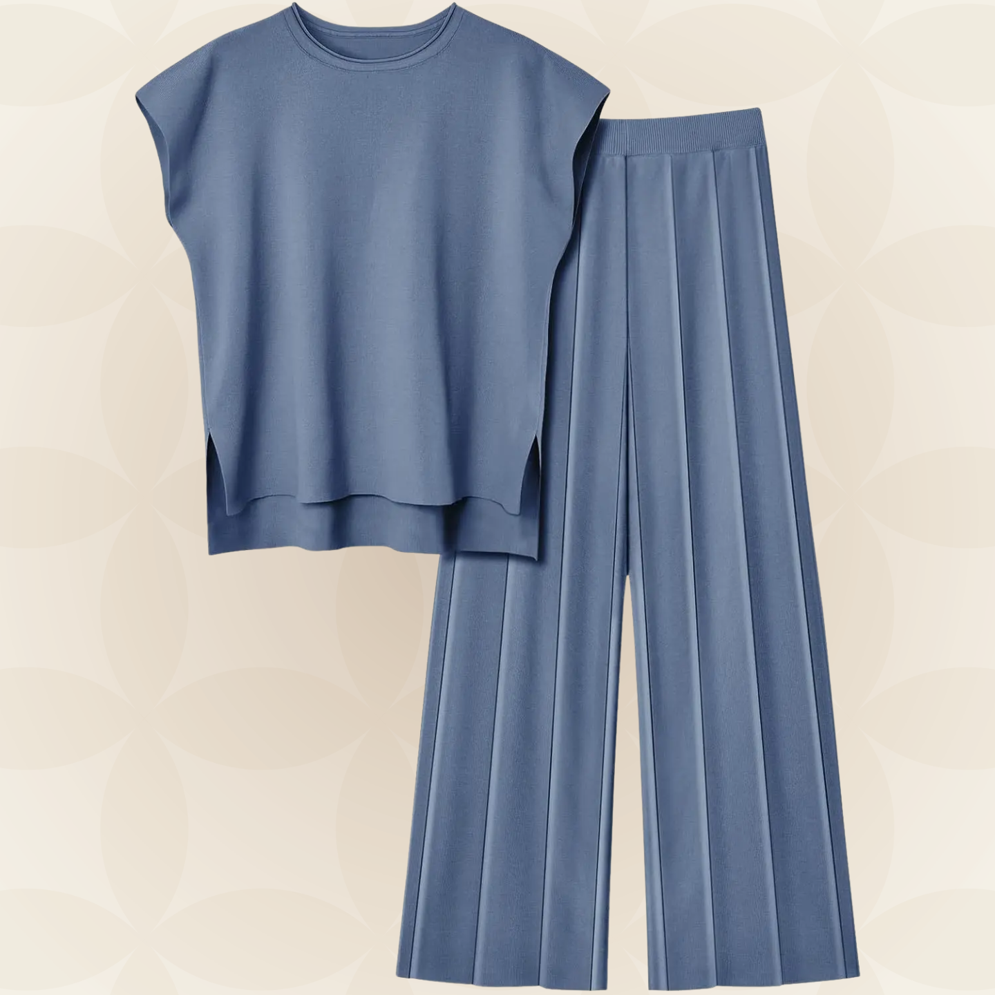 M&H | Two-Piece Set with Wide-Leg Pants