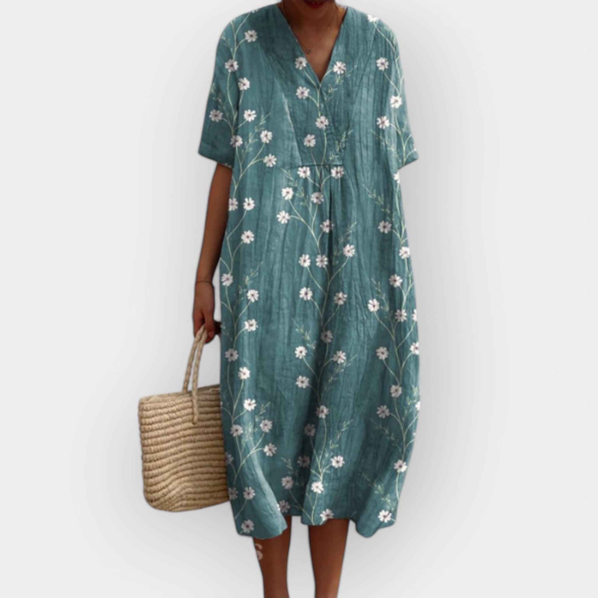 Monica | Floral Breathable Cotton Sundress