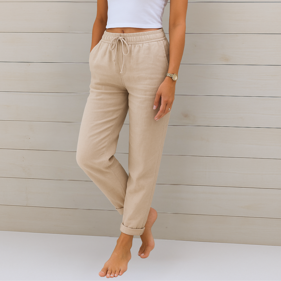 Olivia | Women's Stretch Linen Pants