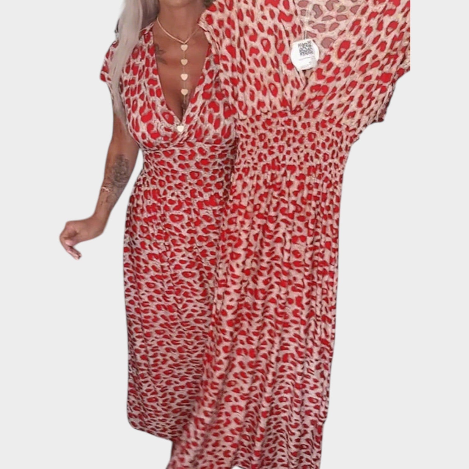 Zoe | Printed Wrap Midi Dress