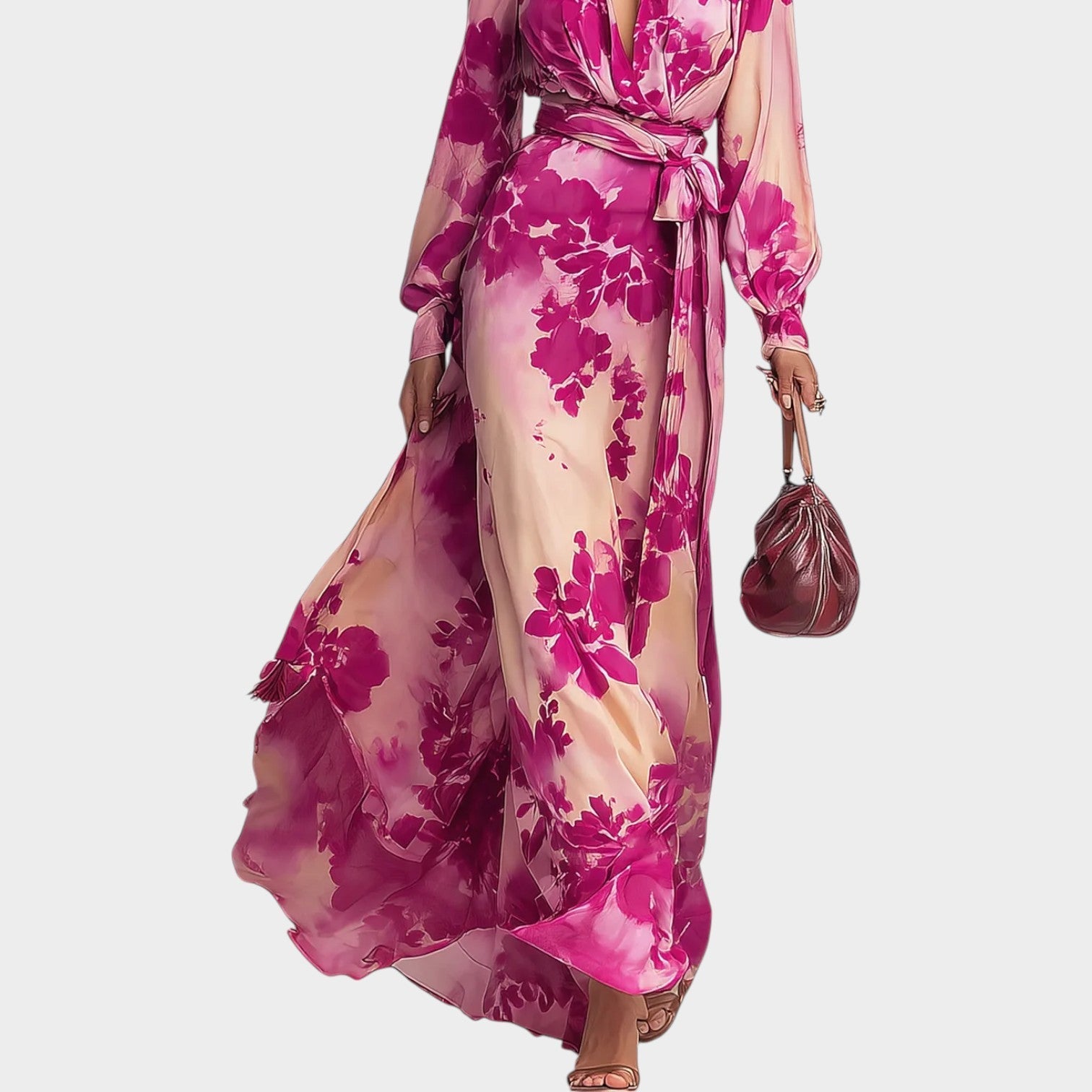Imani | Flowy Floral Wrap Dress