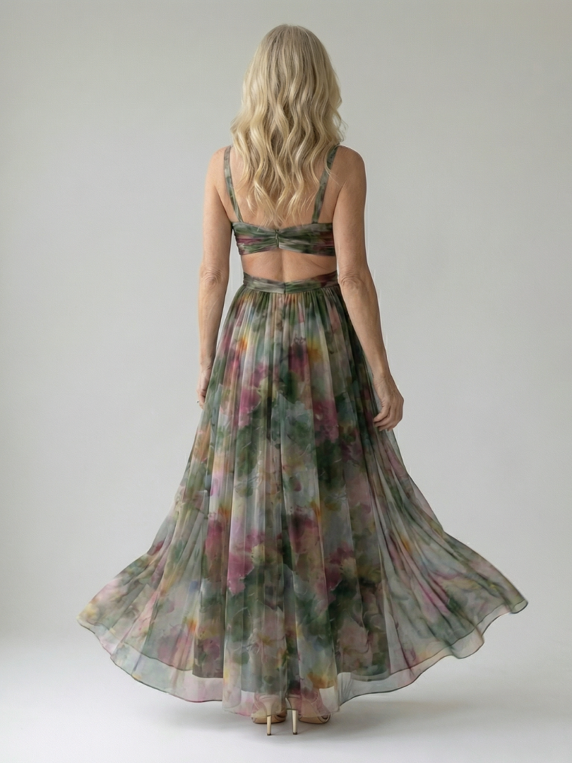 Maya | Sleeveless Wrap Maxi Dress