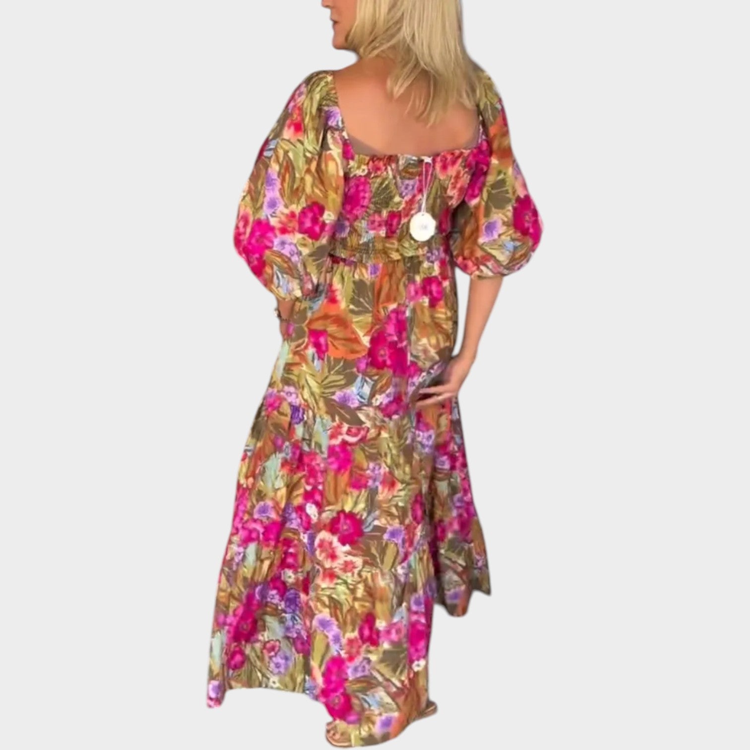 Olivia | Maxi Dress with Smocked Bodice
