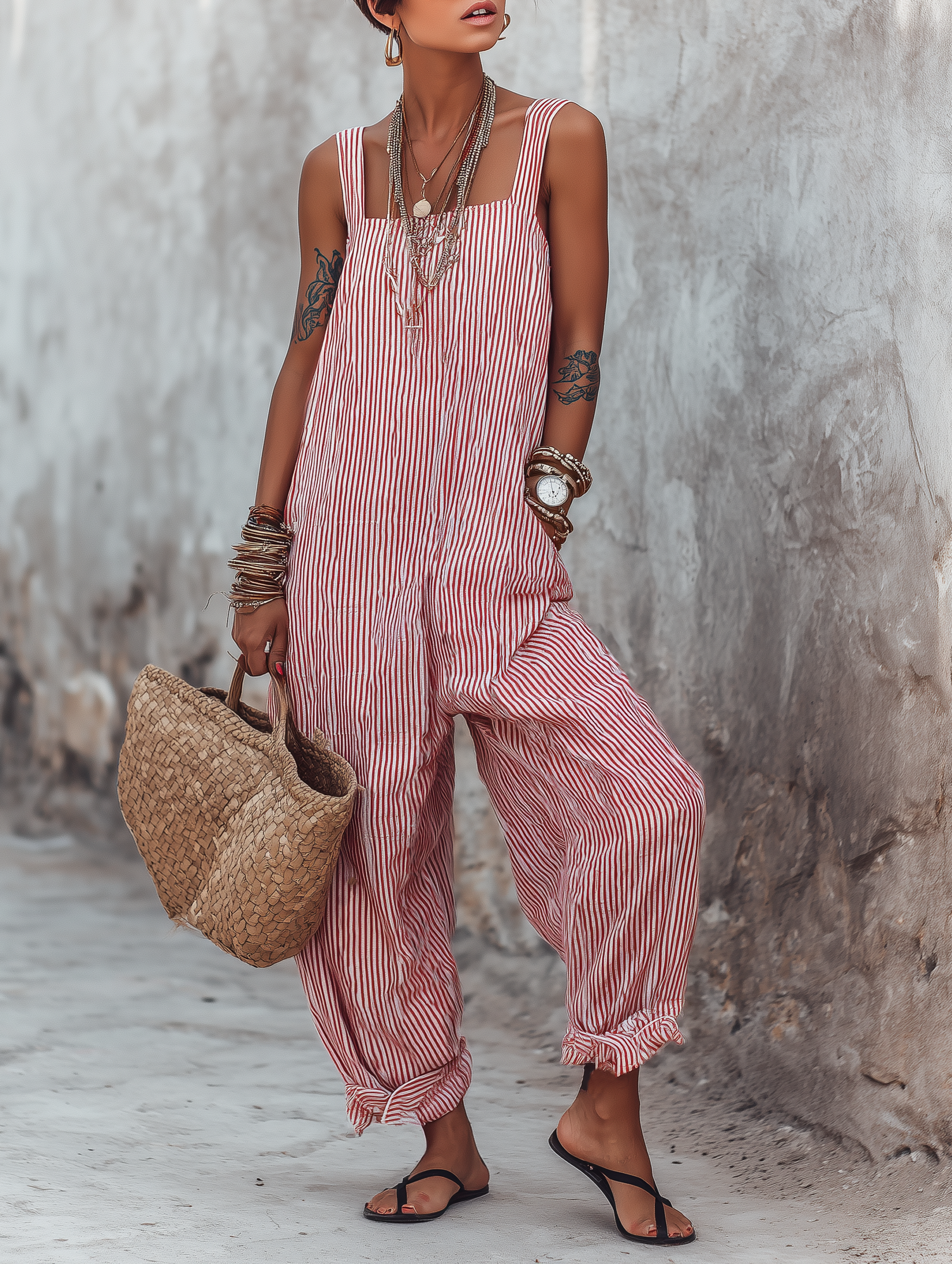 Harper | Loose-Fit Striped Jumpsuit