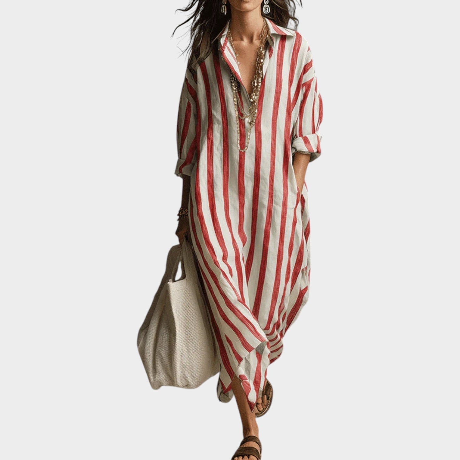 Imani | Striped Maxi Dress