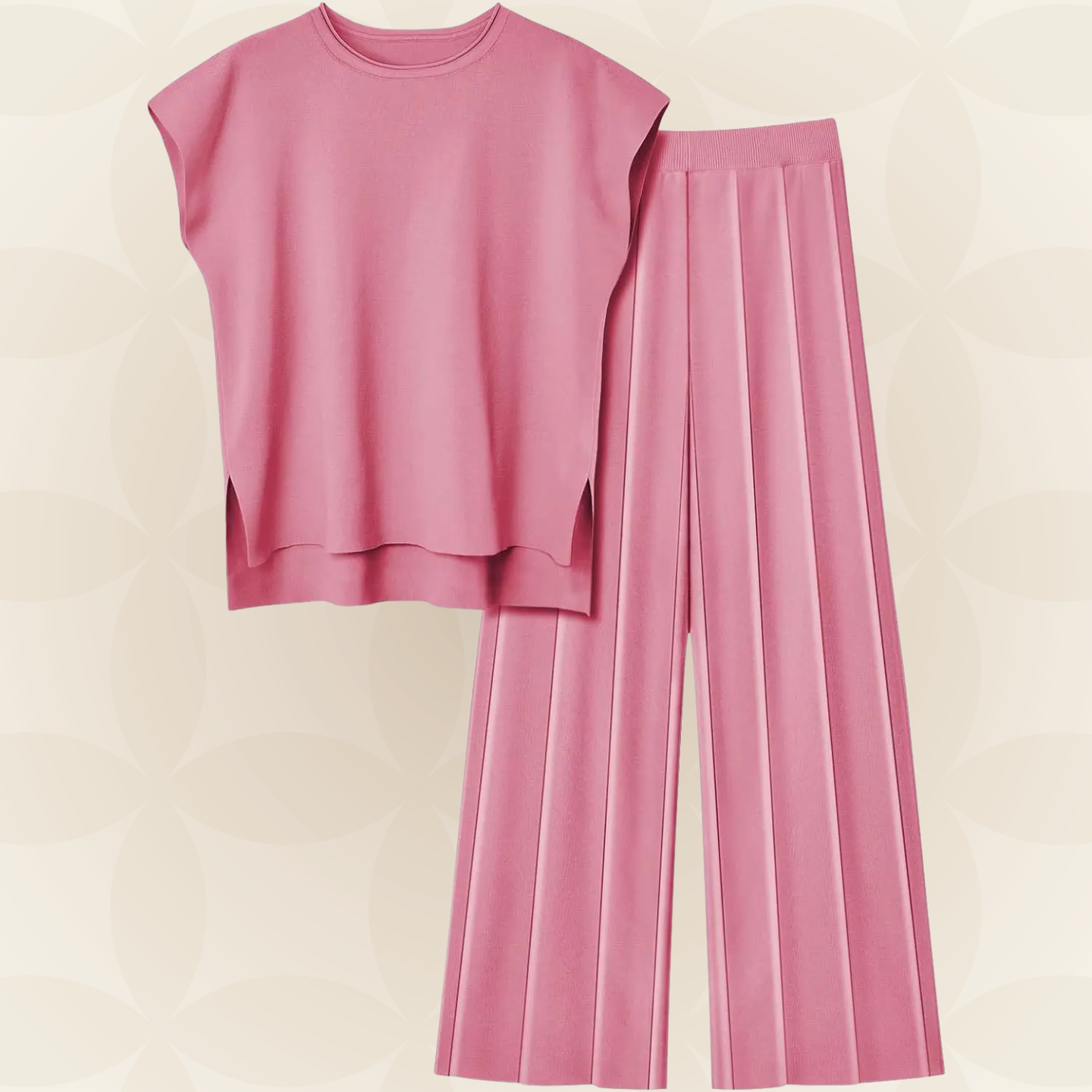 M&H | Two-Piece Set with Wide-Leg Pants
