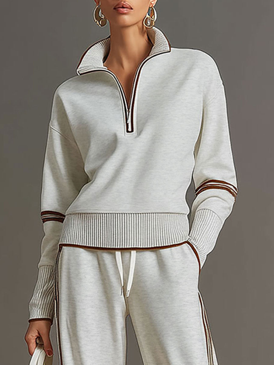 M&H | Two-Piece Set with Wide-Leg Pants