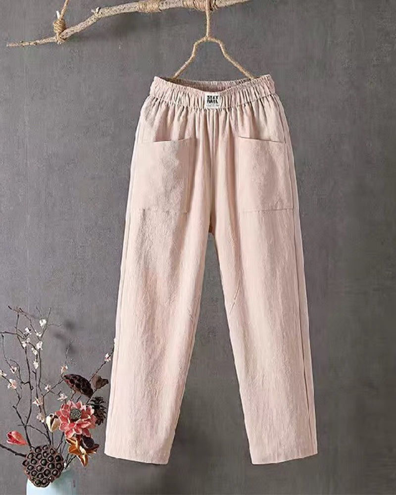 Jasmine | Wide-Leg Polyester Pants