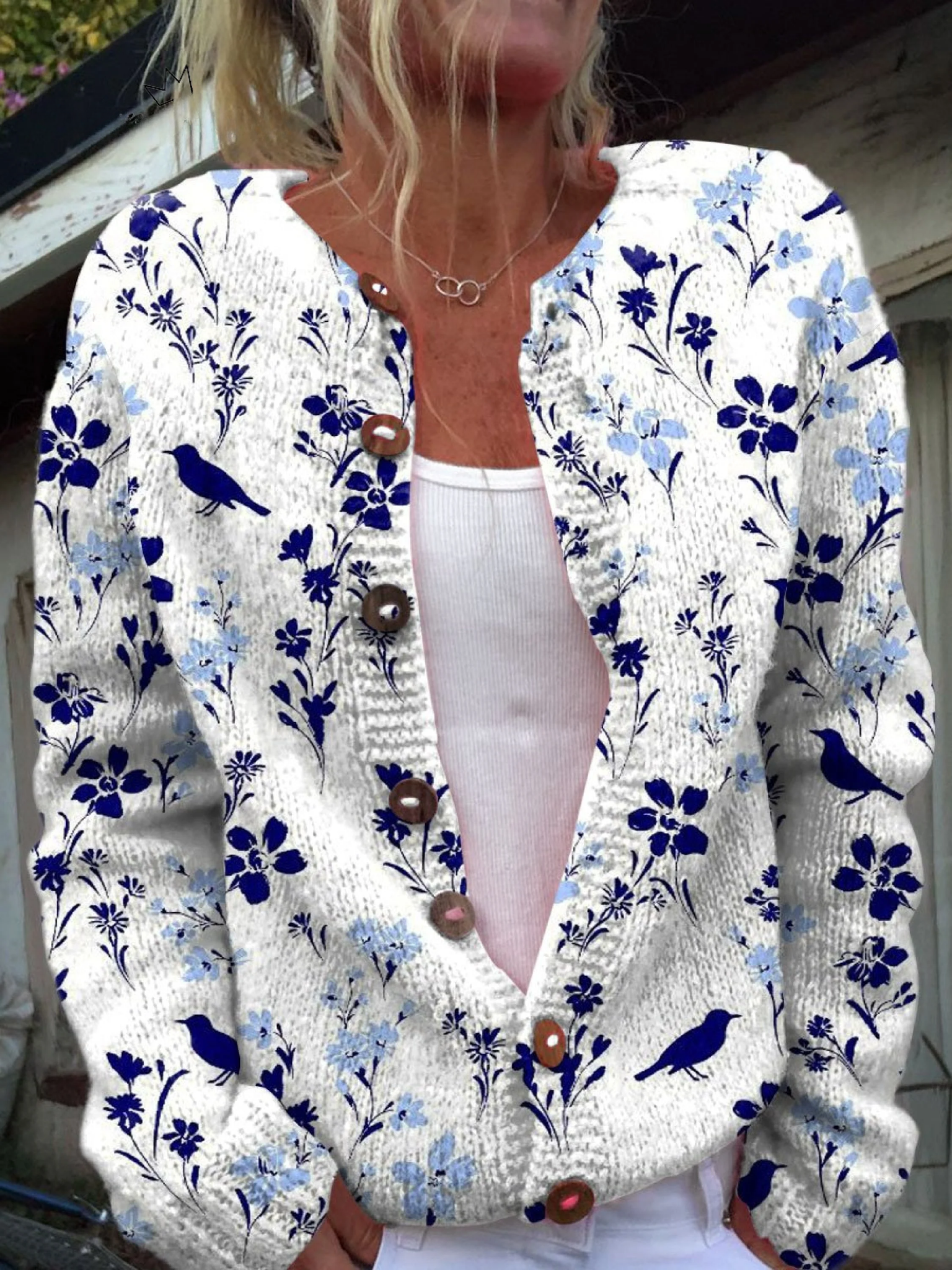 Lightweight Knit Cardigan Sweater