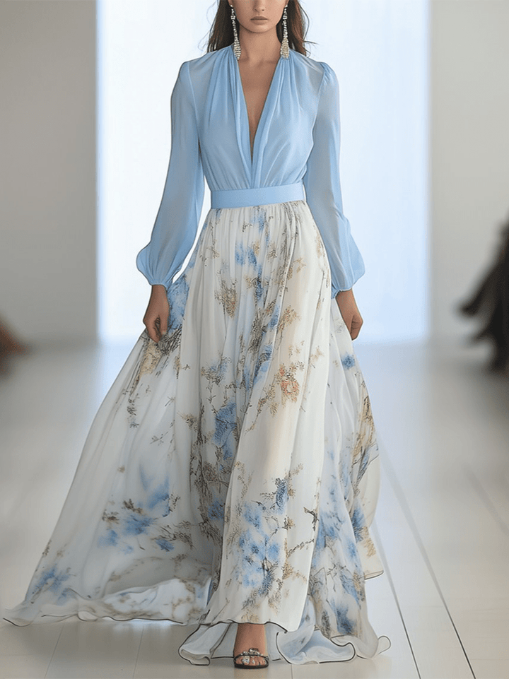Monica | Flowing Floral Maxi Dress
