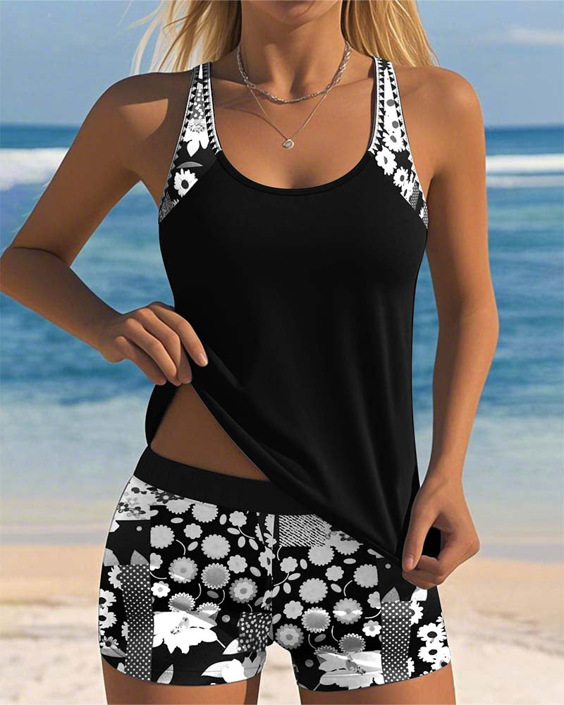 Naomi | Swimsuit Set, Quick-Dry Tank & Shorts
