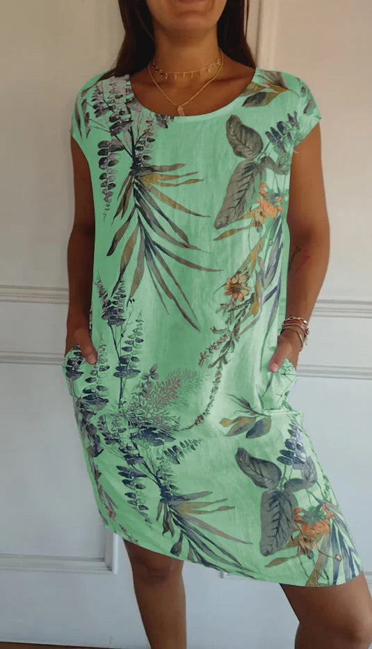 Maya | Cotton-Linen Blend Dress