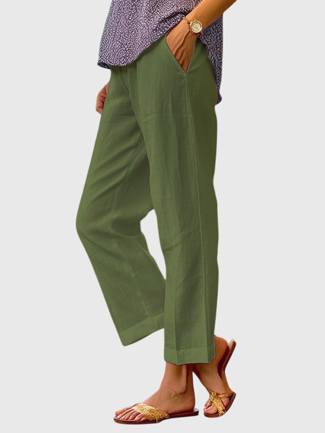 Liliana | Elastic-Waist Wide-Leg Pants