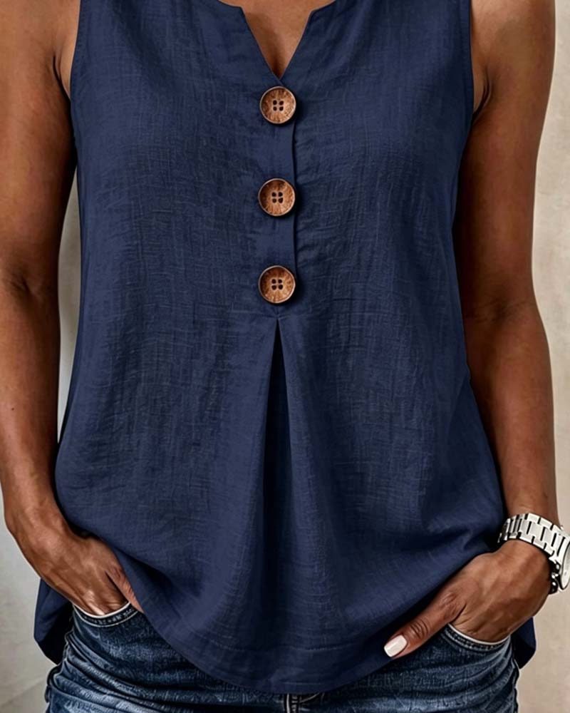 Harper | Cotton-Linen Tank Top