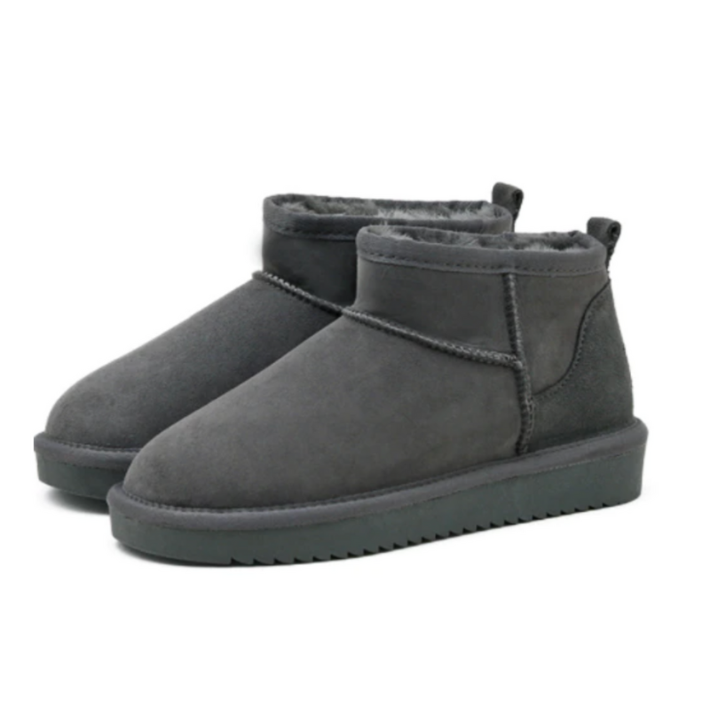 Julia I Women’s Boston Mini Boots Stylish Winter Footwear Comfortable Warm Fleece-Lined Ankle Boots