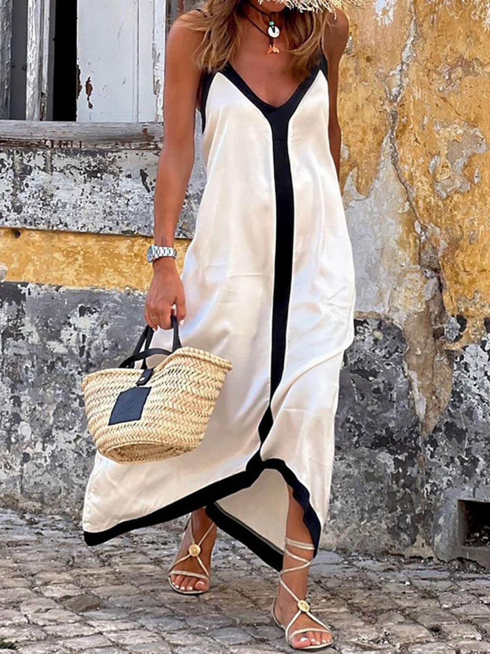 M&H | Colorblock Midi Dress