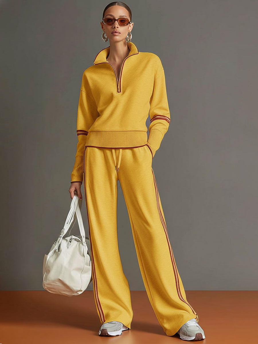 M&H | Two-Piece Set with Wide-Leg Pants