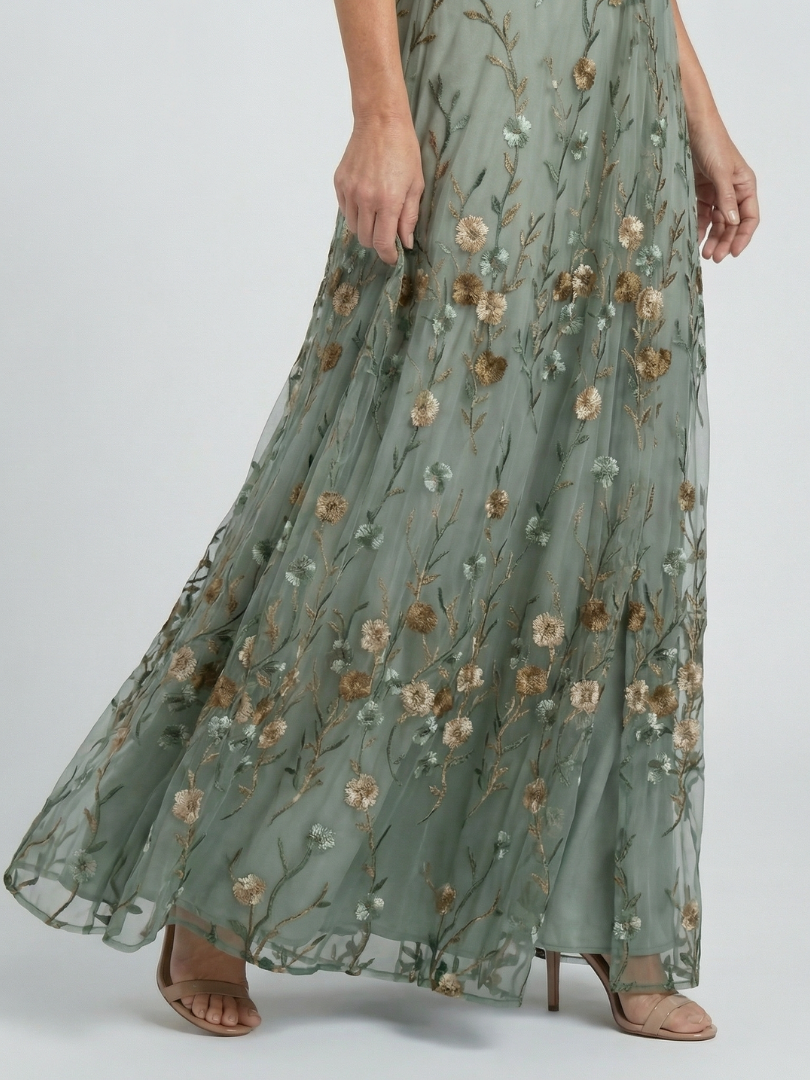 Lightweight Floral Halter Midi Dress