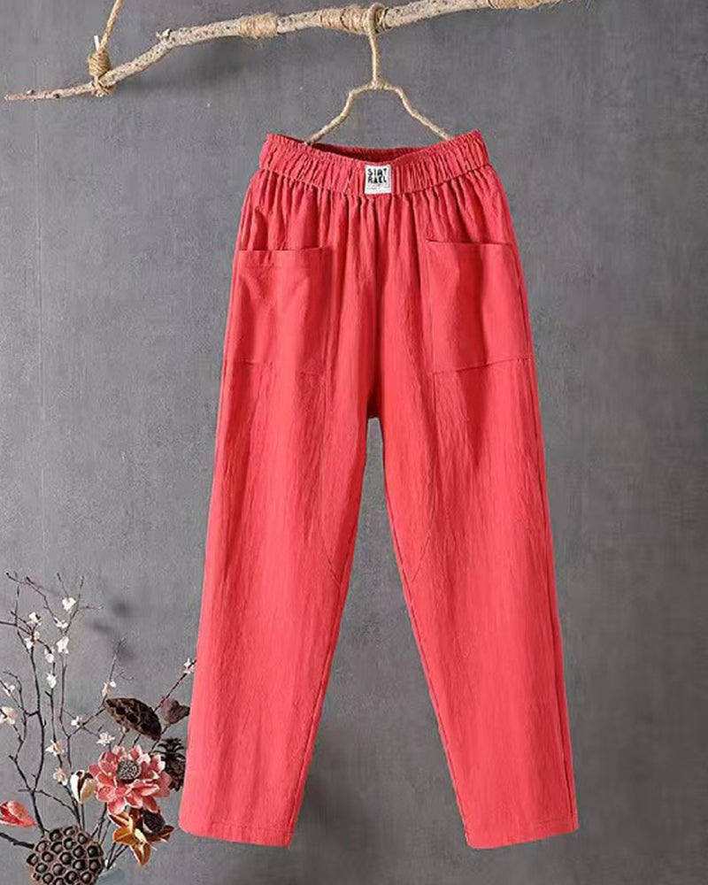 Jasmine | Wide-Leg Polyester Pants
