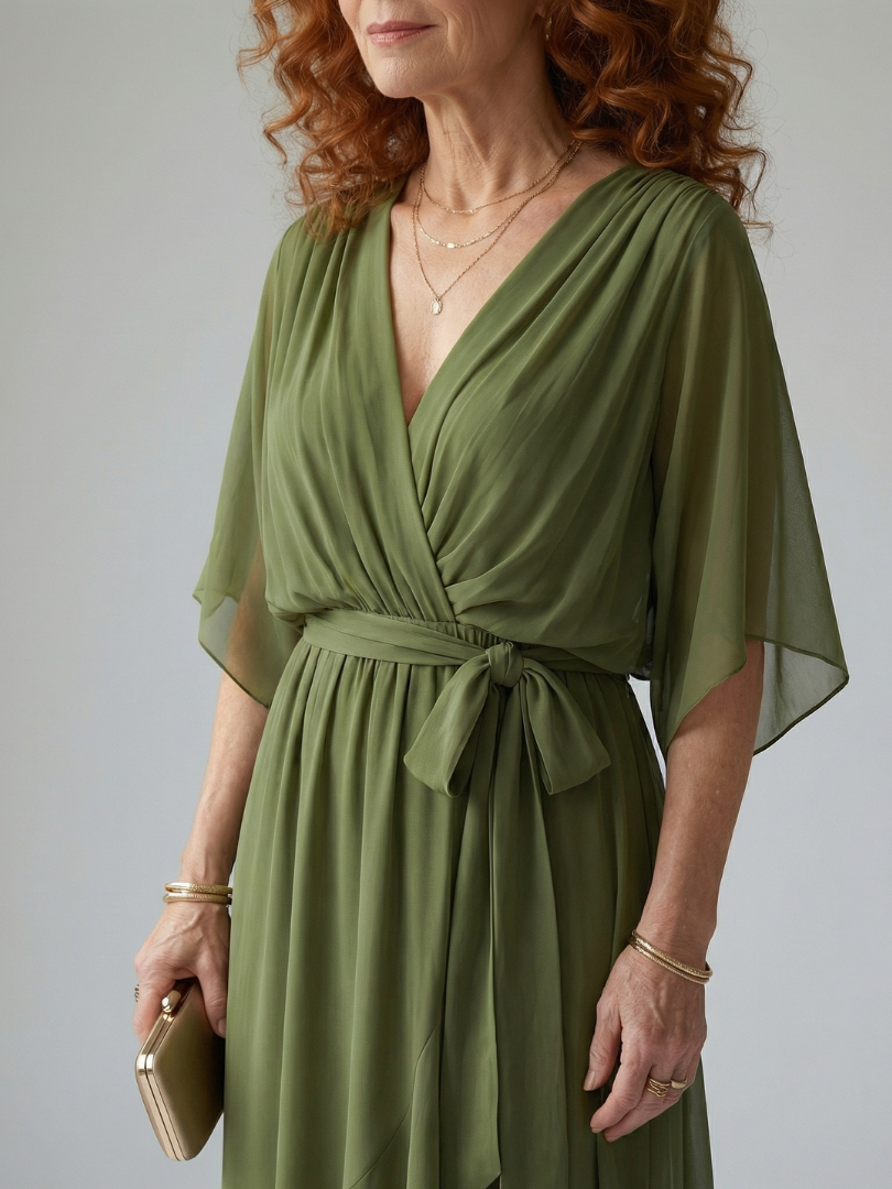 Sienna | Tie-Waist Midi Dress