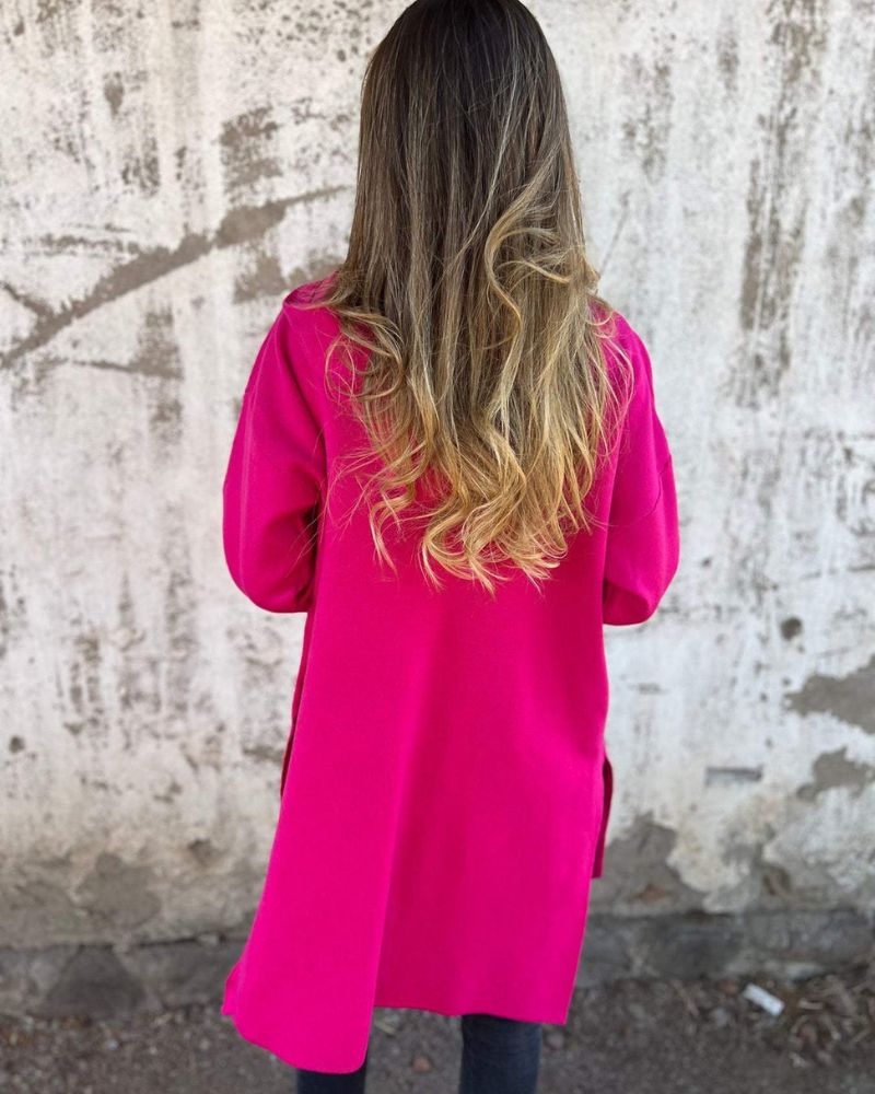 Camila | Long Hooded Zip-Front Cardigan
