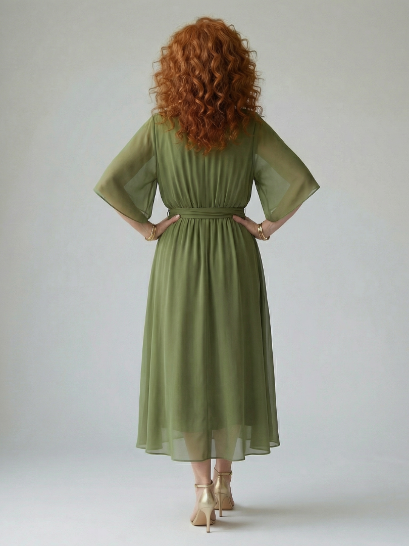 Sienna | Tie-Waist Midi Dress