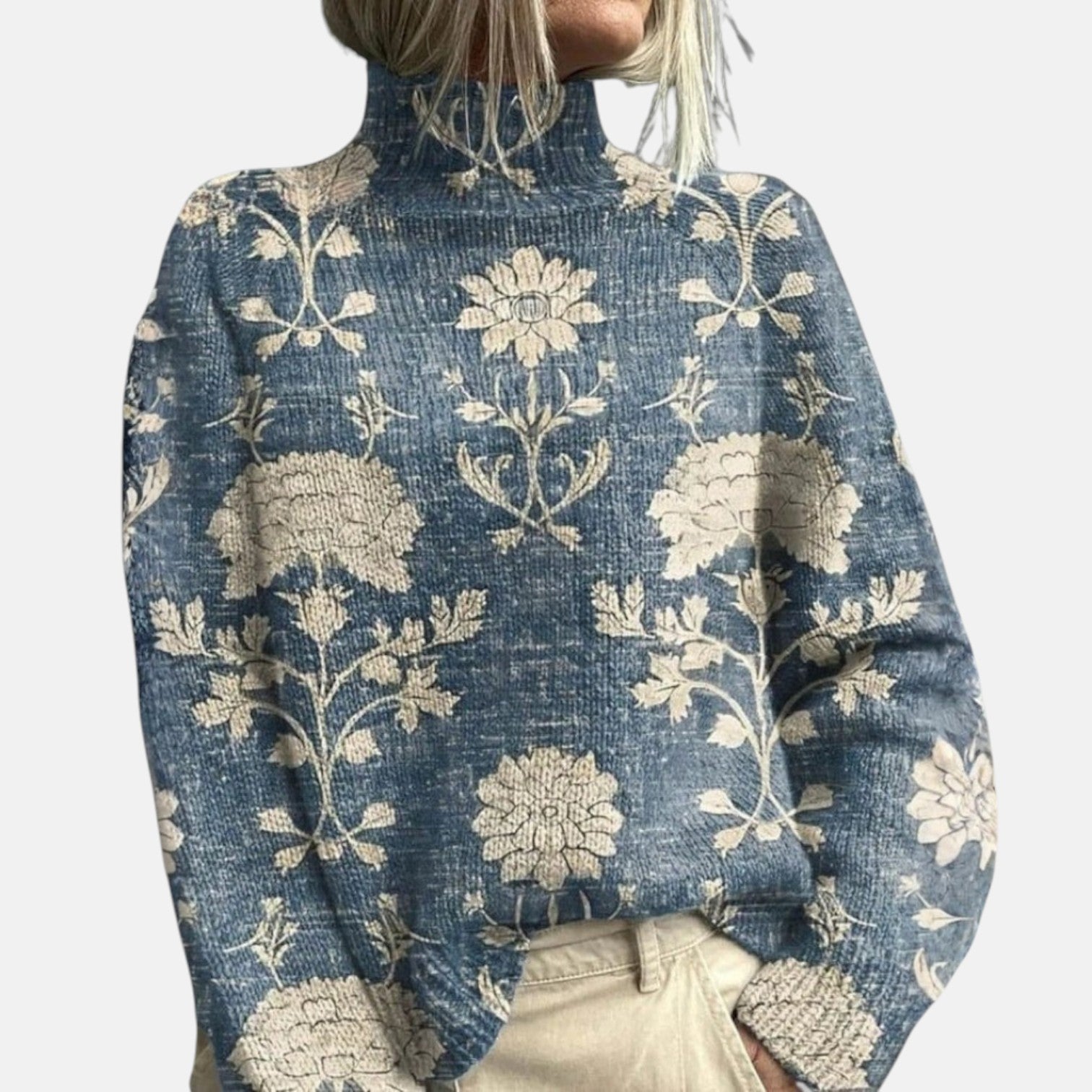 Breathable Knit Turtleneck Sweater