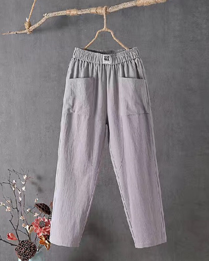 Jasmine | Wide-Leg Polyester Pants