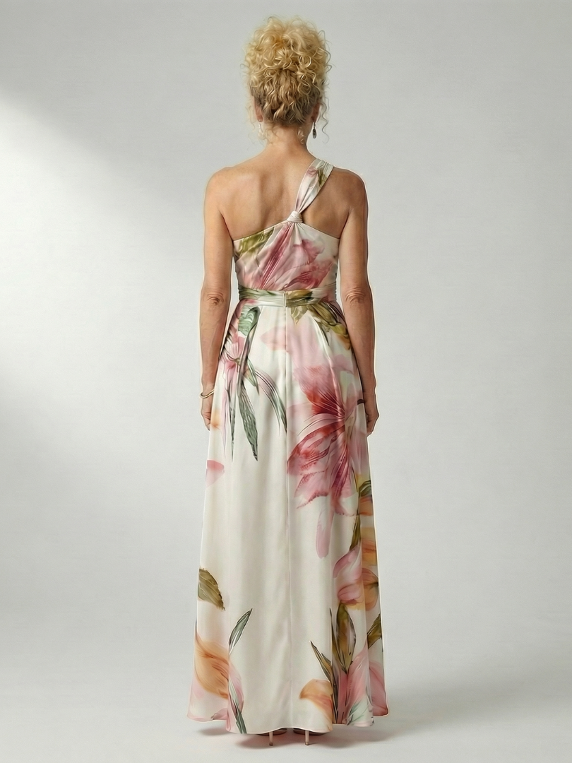 Zoe | Halter Floral Maxi Dress