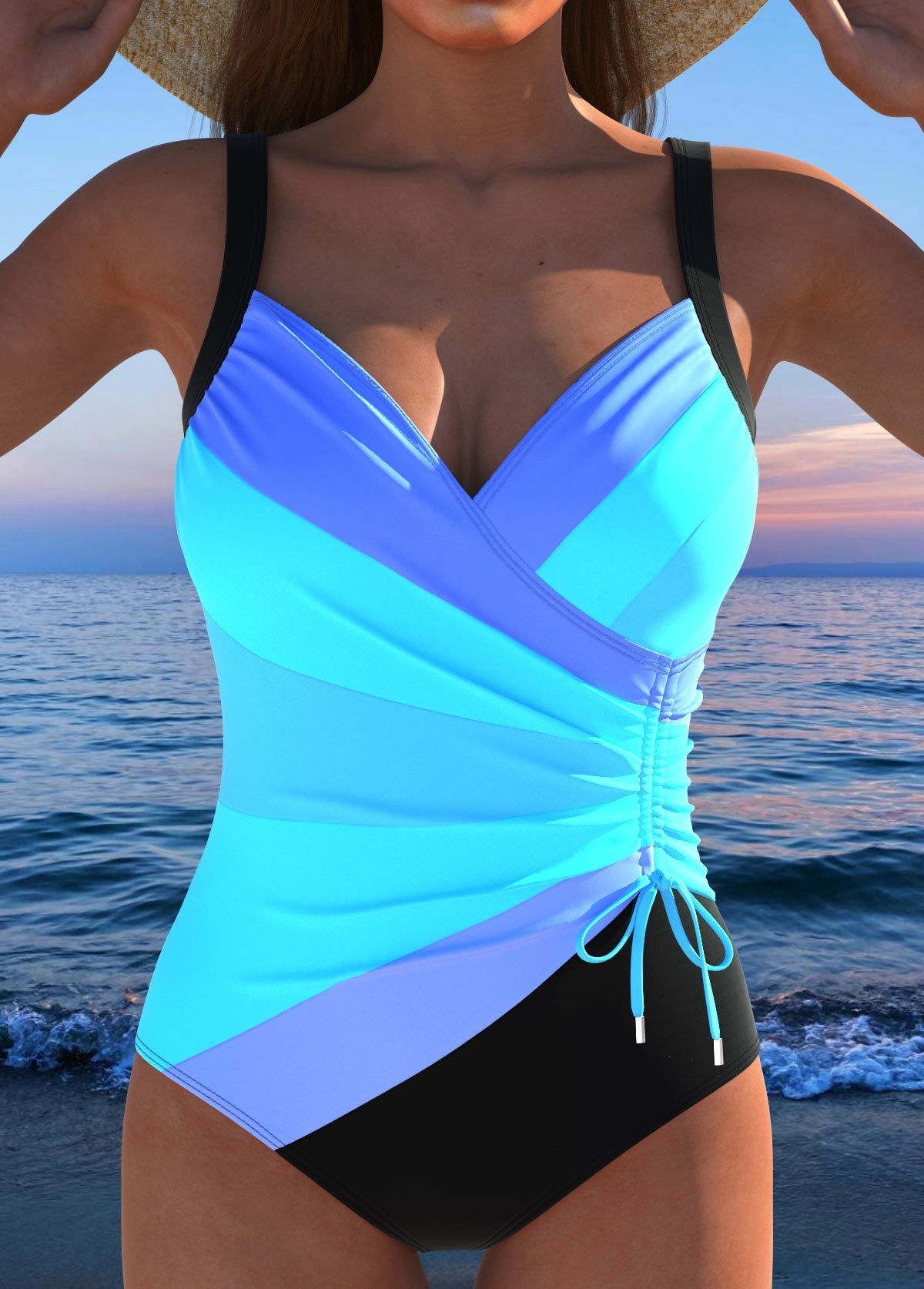 Jasmine | Surplice One-Piece Swimsuit