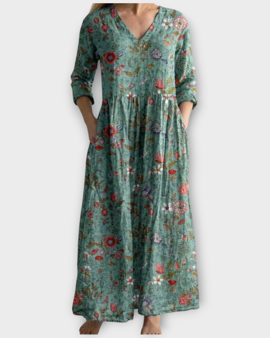 Nadia | Maxi Dress - Vintage Floral