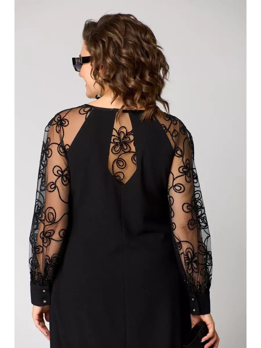 Black Lace Evening Dress