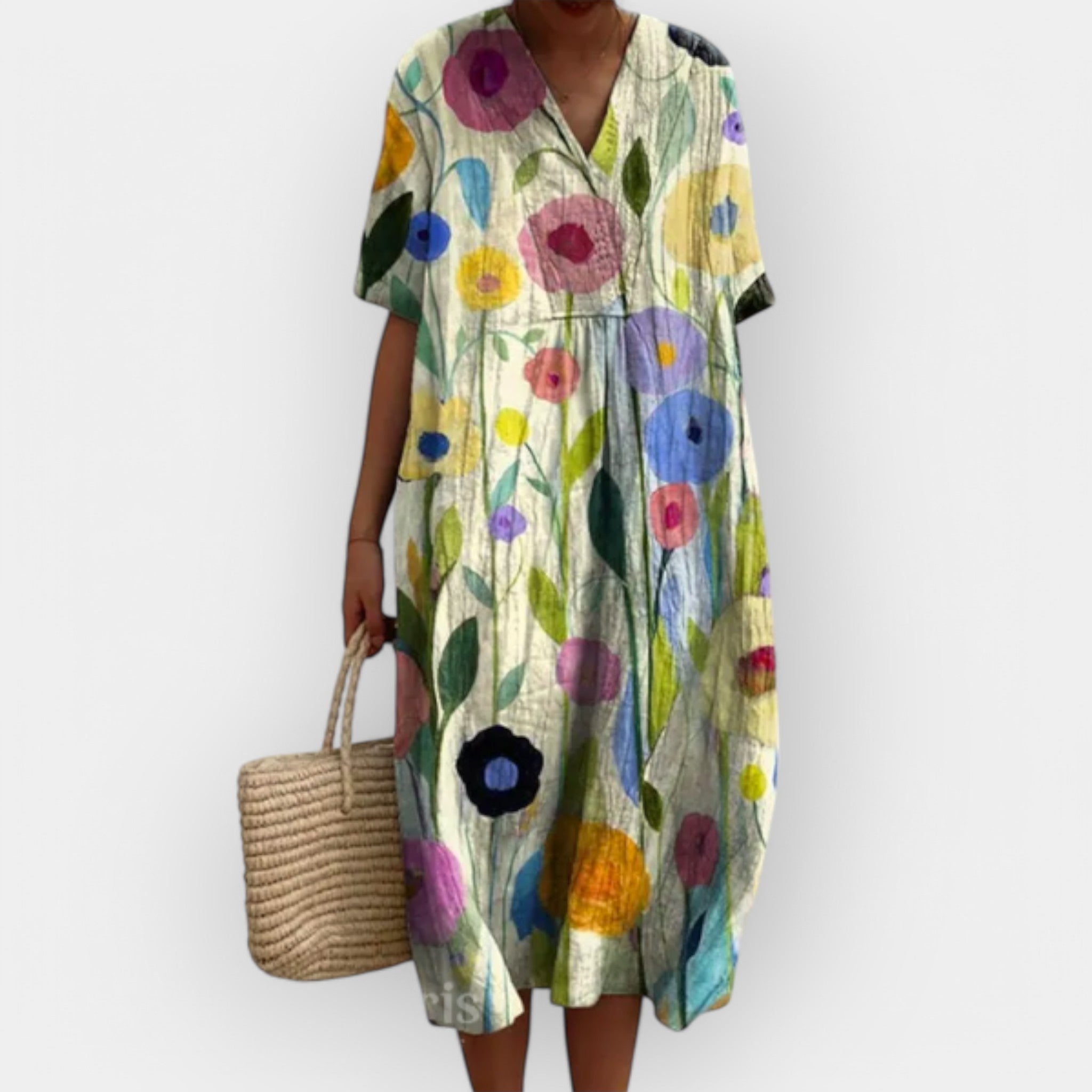 Monica | Floral Breathable Cotton Sundress
