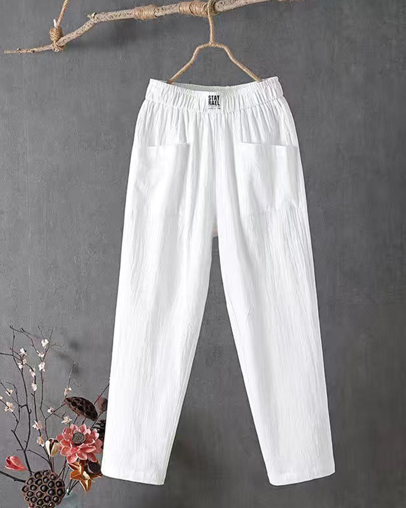 Jasmine | Wide-Leg Polyester Pants
