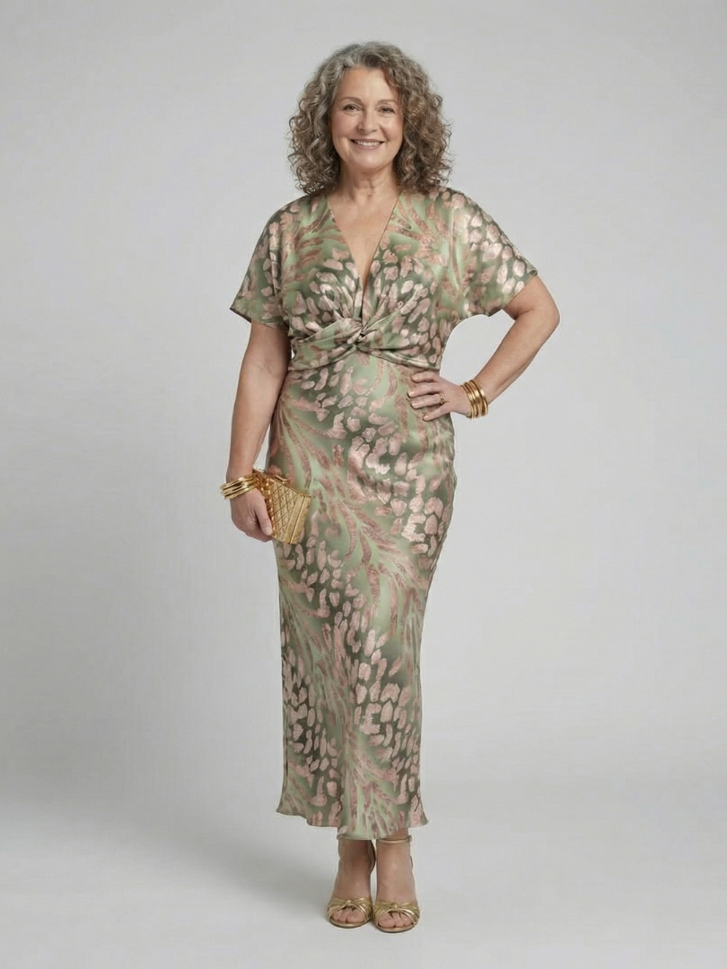 Marisol | Twist-Waist Midi Dress