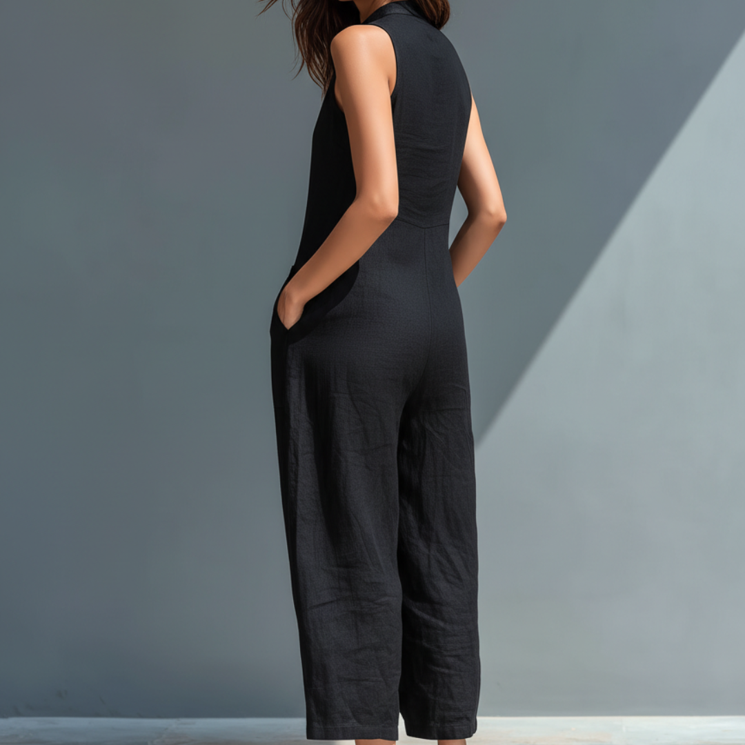 LucĂa | Elegant Sleeveless Jumpsuit