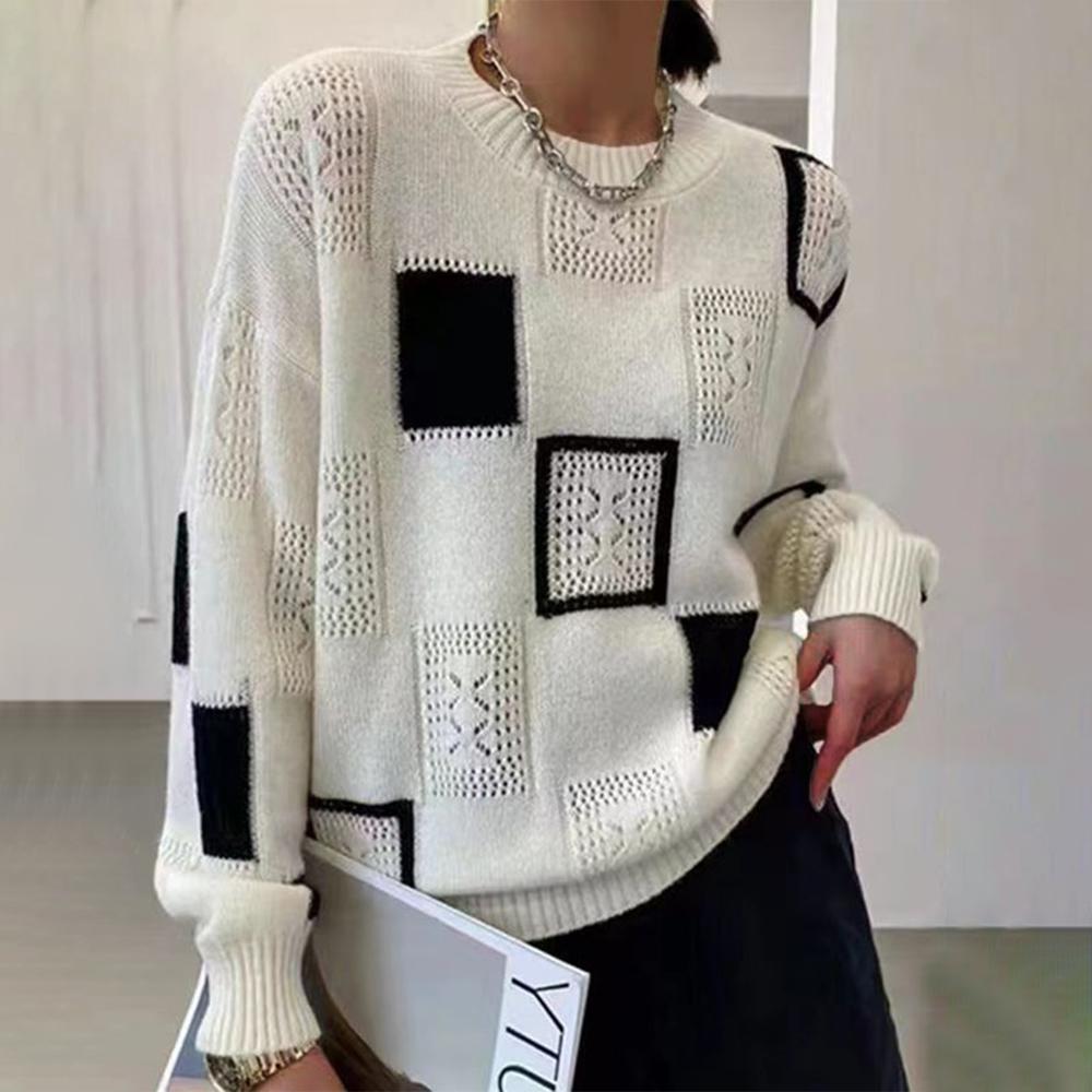 Aisha | Patchwork Crewneck Sweater
