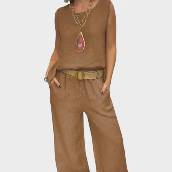 Marisol | Two-Piece Set, Belted Waist
