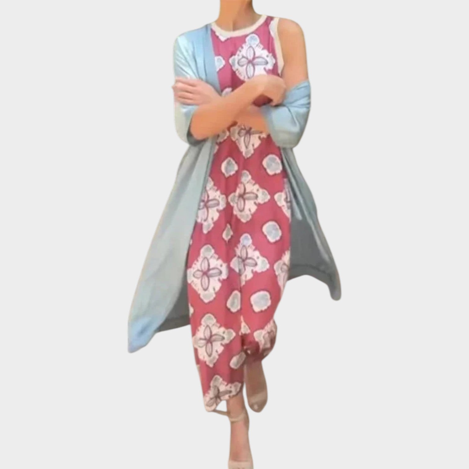 Marisol | Sleeveless Maxi Dress & Lightweight Cardigan