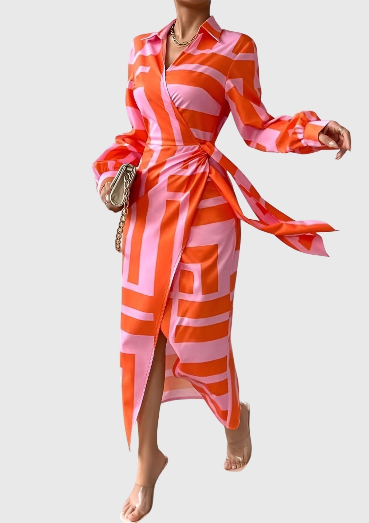 Harper | Printed Wrap Dress