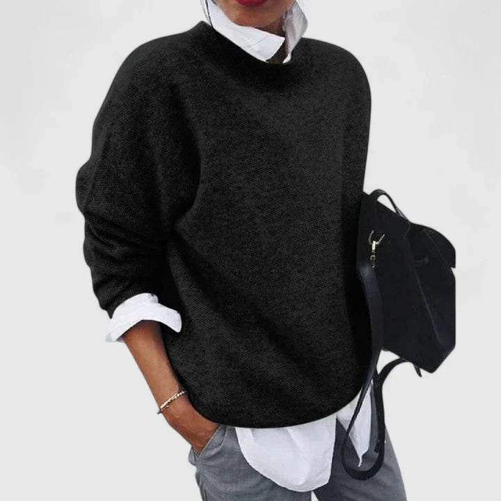 Relaxed-Fit Long-Sleeve Sweater