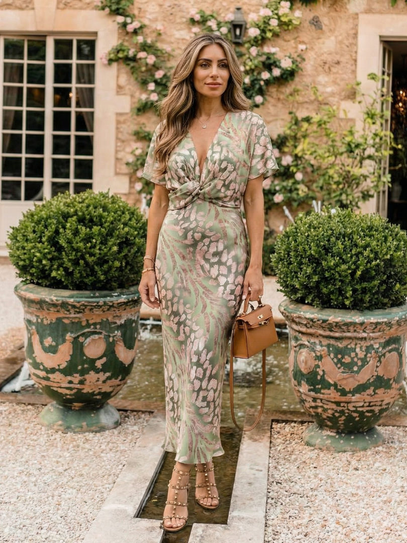 Marisol | Twist-Waist Midi Dress