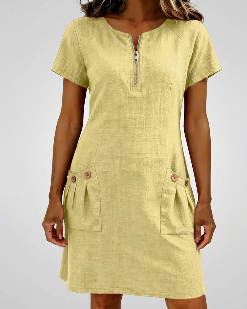 Scarlett | Cotton-Linen Dress