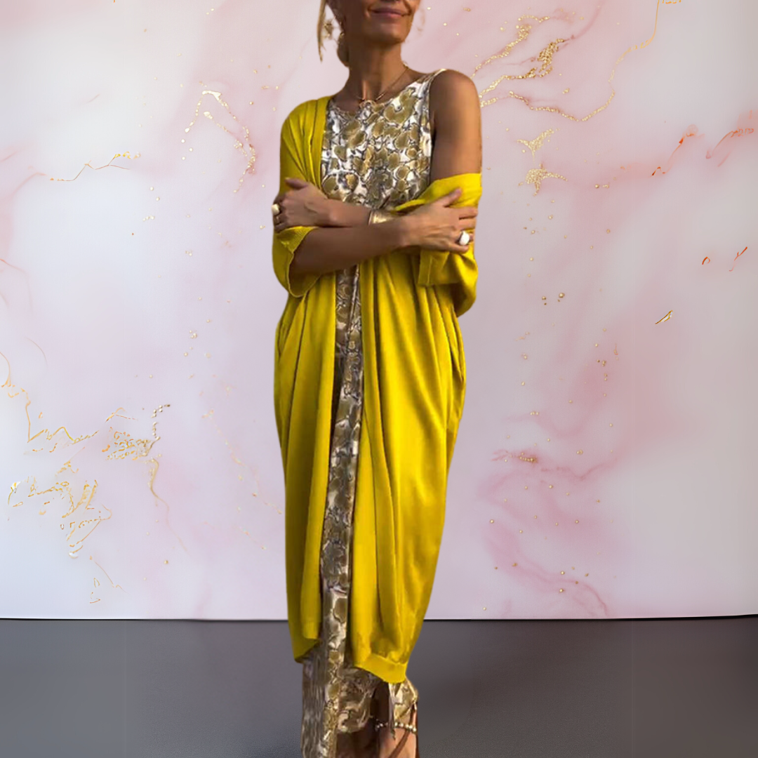 Melanie™ | Elegant Dress with Cardigan
